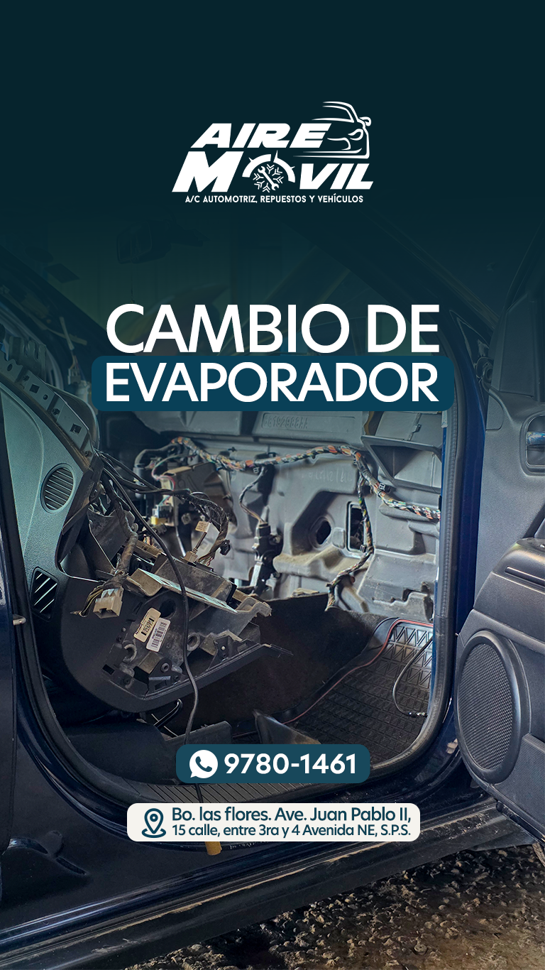 Reparación y cambio de compresor de aire acondicionado automotriz San Pedro Sula