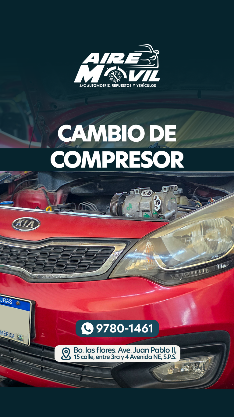 Recarga de gas refrigerante R134a y R1234yf para autos en San Pedro Sula